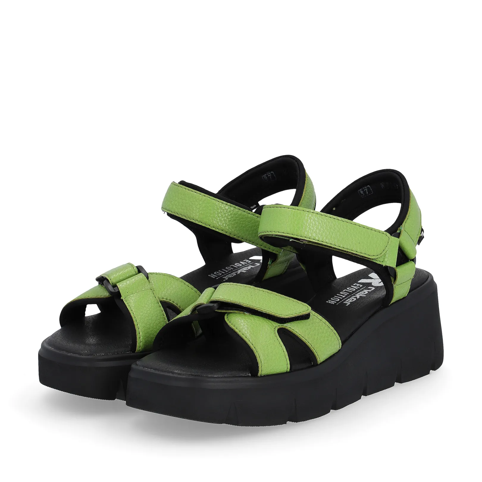 Rieker Sandalen & Sandaletten<Damen Keilsandaletten lime Grün