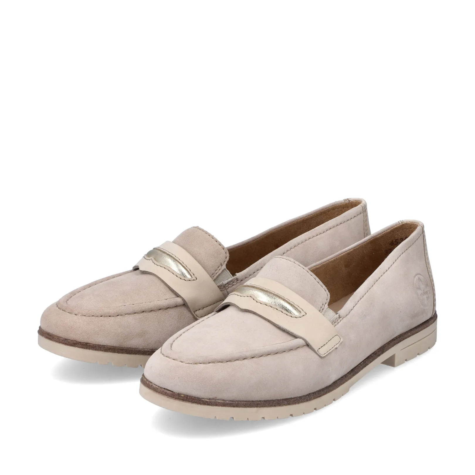 Rieker Halbschuhe & Slipper | Loafer & Ballerinas<Damen Loafer hell Beige