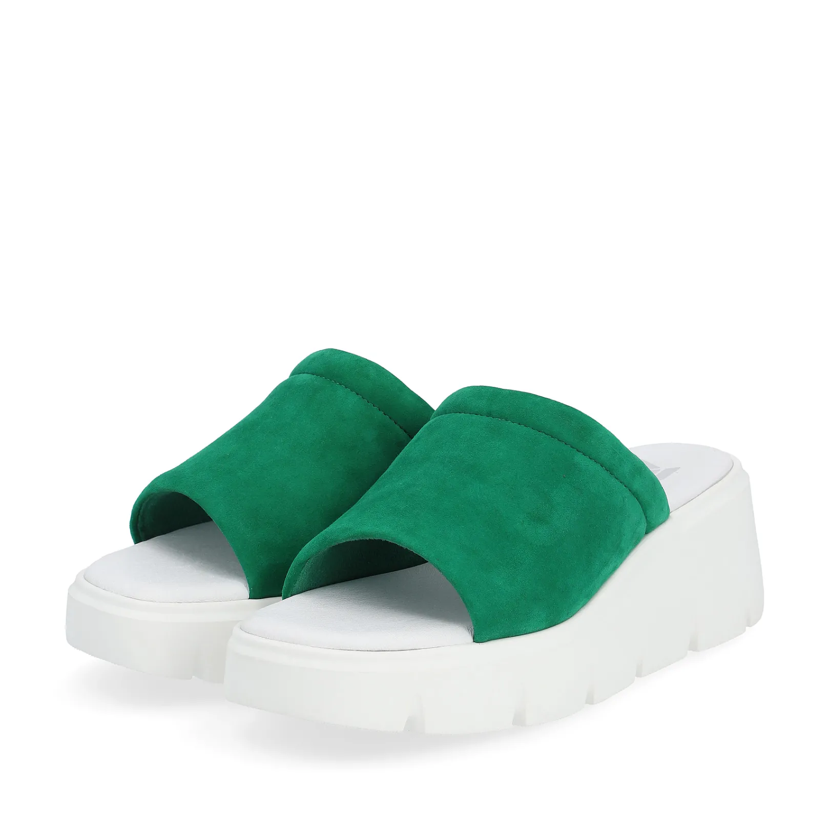Rieker Pantoletten & Hausschuhe<Damen Pantoletten smaragd green Grün