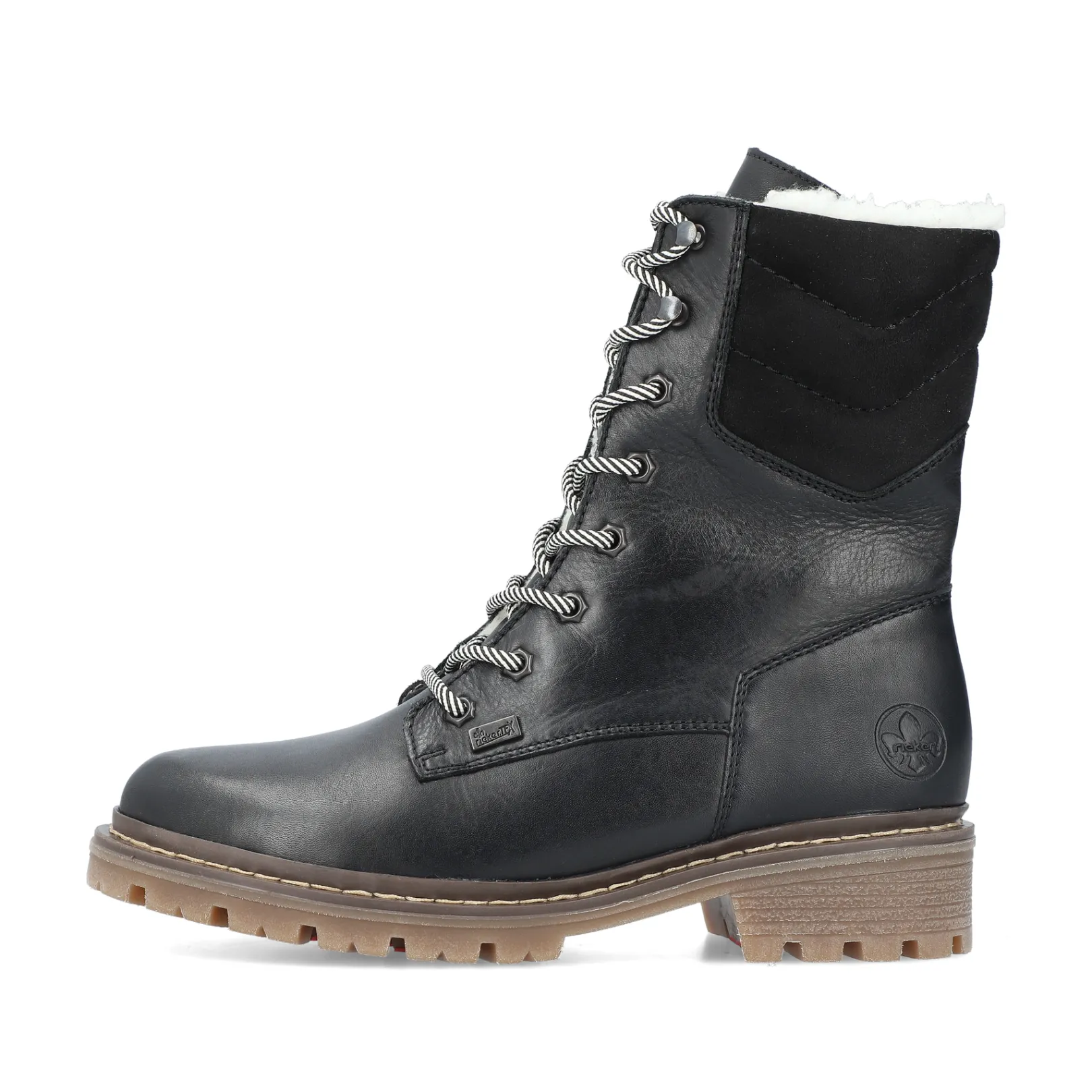 Rieker Stiefeletten & Boots<Damen Schnürstiefel tief Schwarz