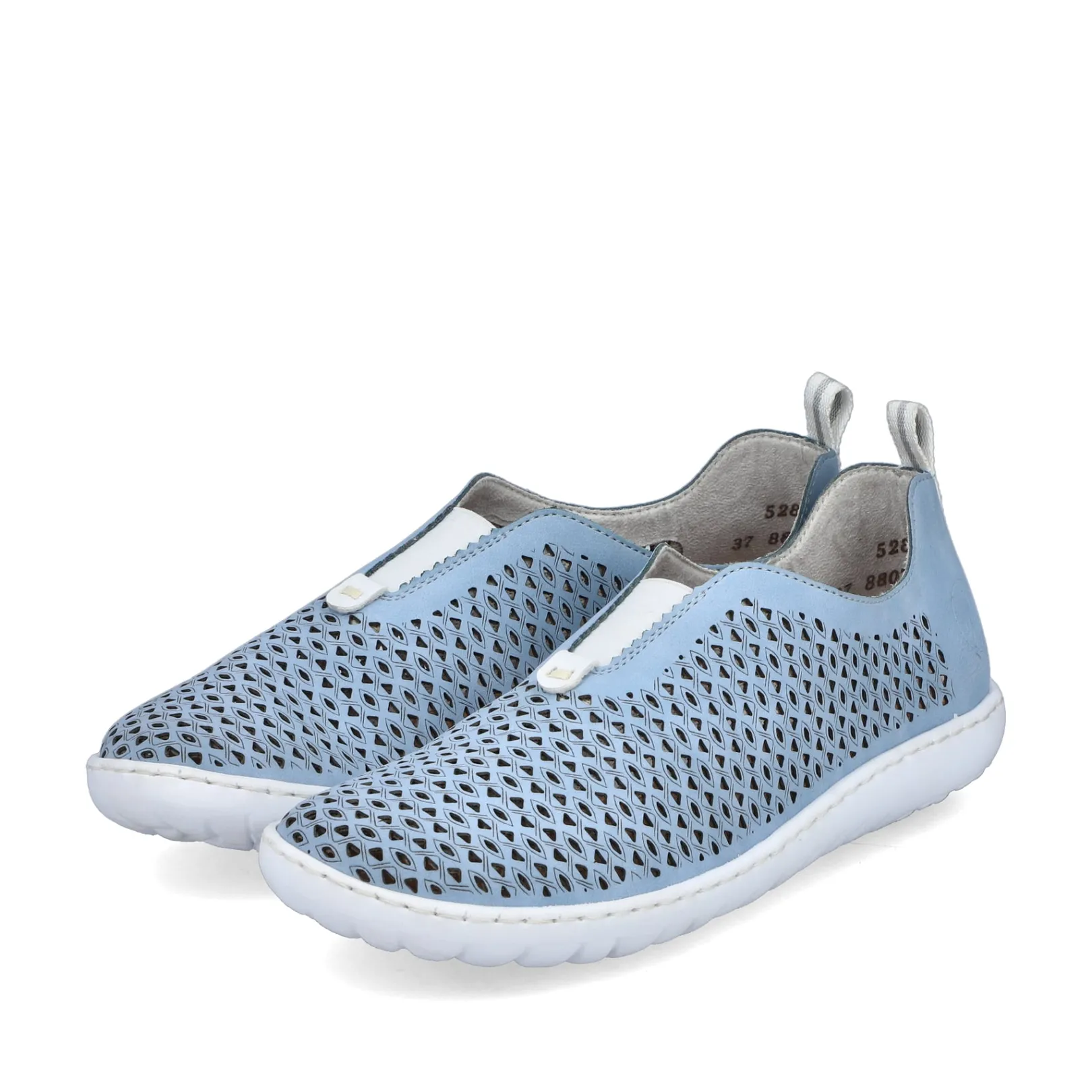 Rieker Halbschuhe & Slipper<Damen Slipper hell Blau