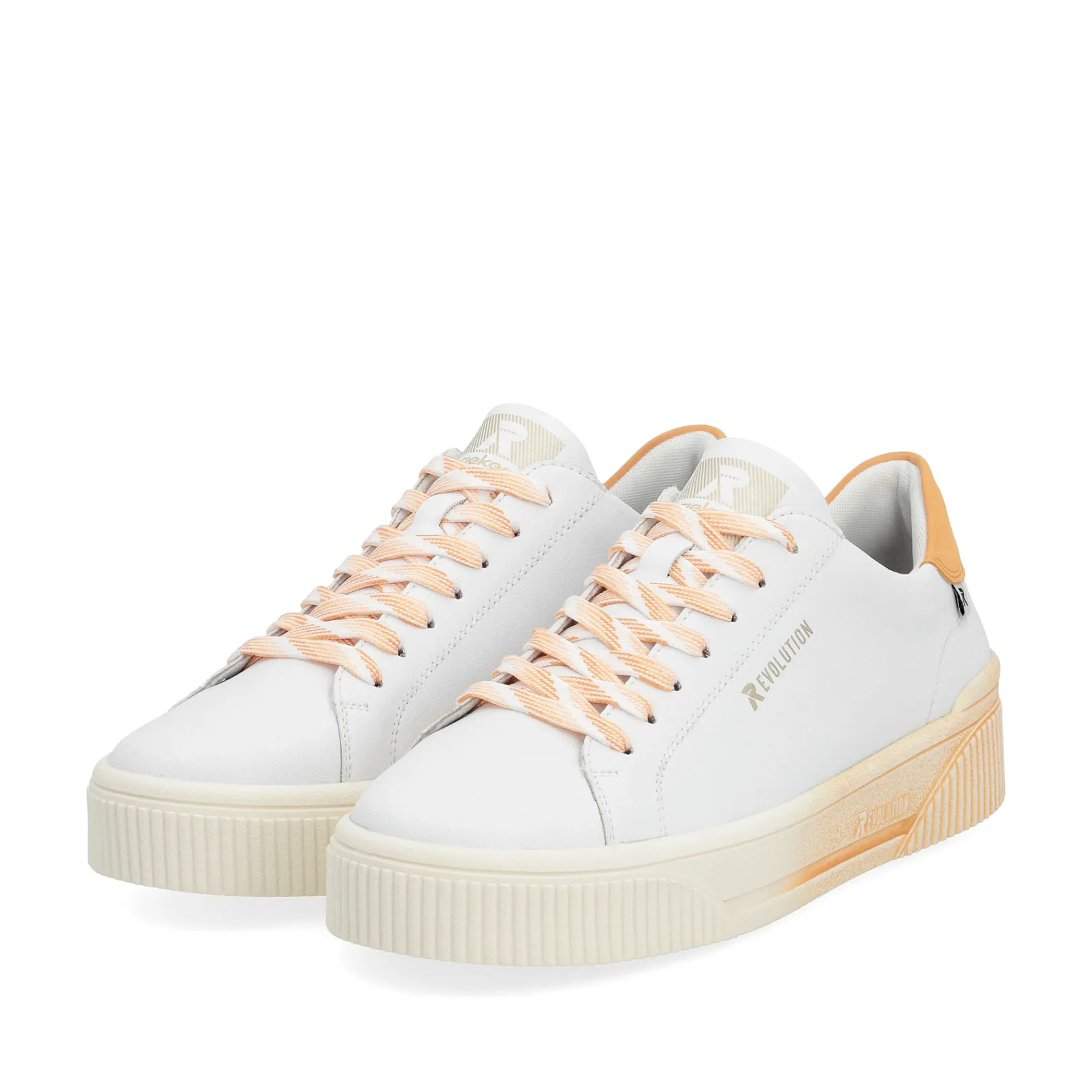 Rieker Sneaker<Damen Sneaker Low crystal-white apricot Weiss
