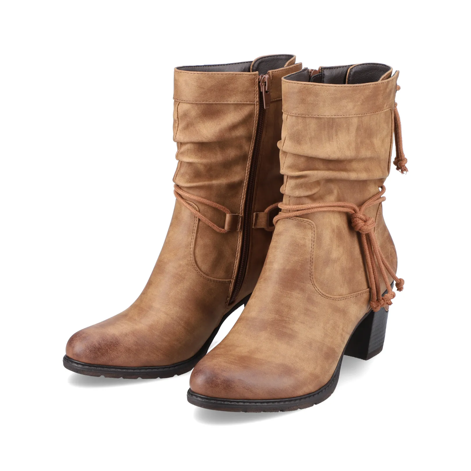 Rieker Stiefeletten & Boots<Damen Stiefeletten noisette Braun