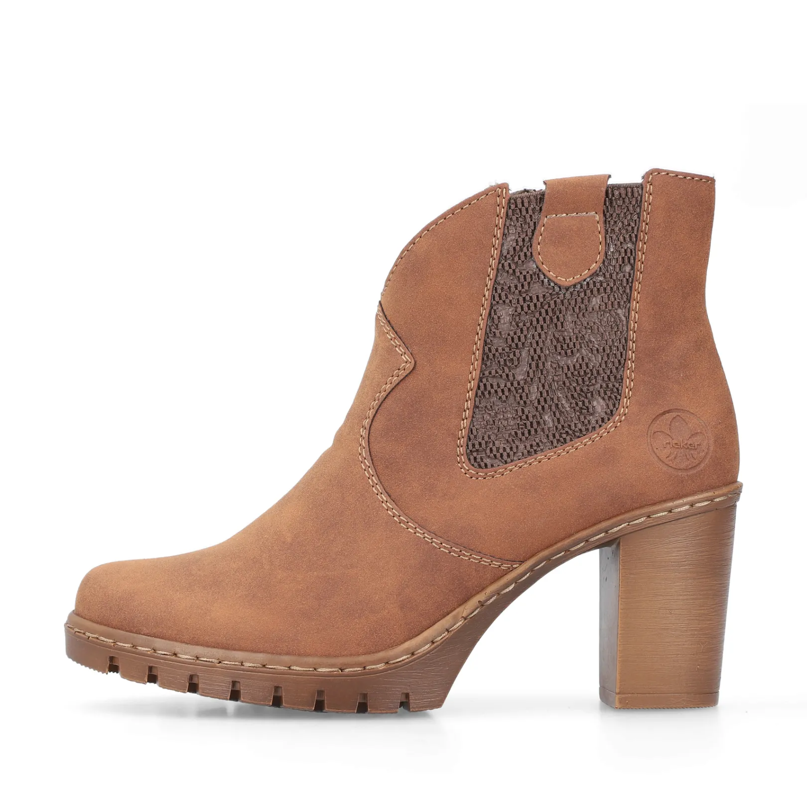 Rieker Stiefeletten & Boots<Damen Stiefeletten nougat Braun