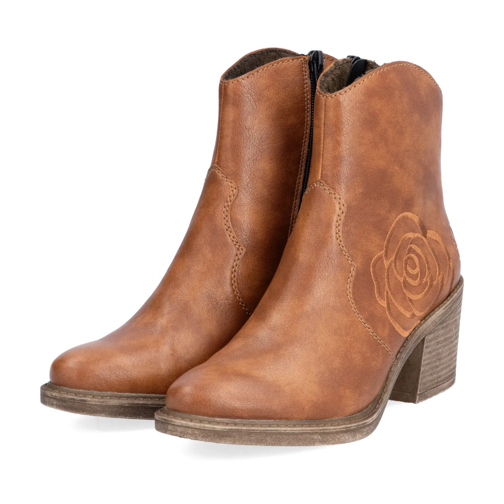 Rieker Stiefeletten & Boots<Damen Stiefeletten nougat Braun