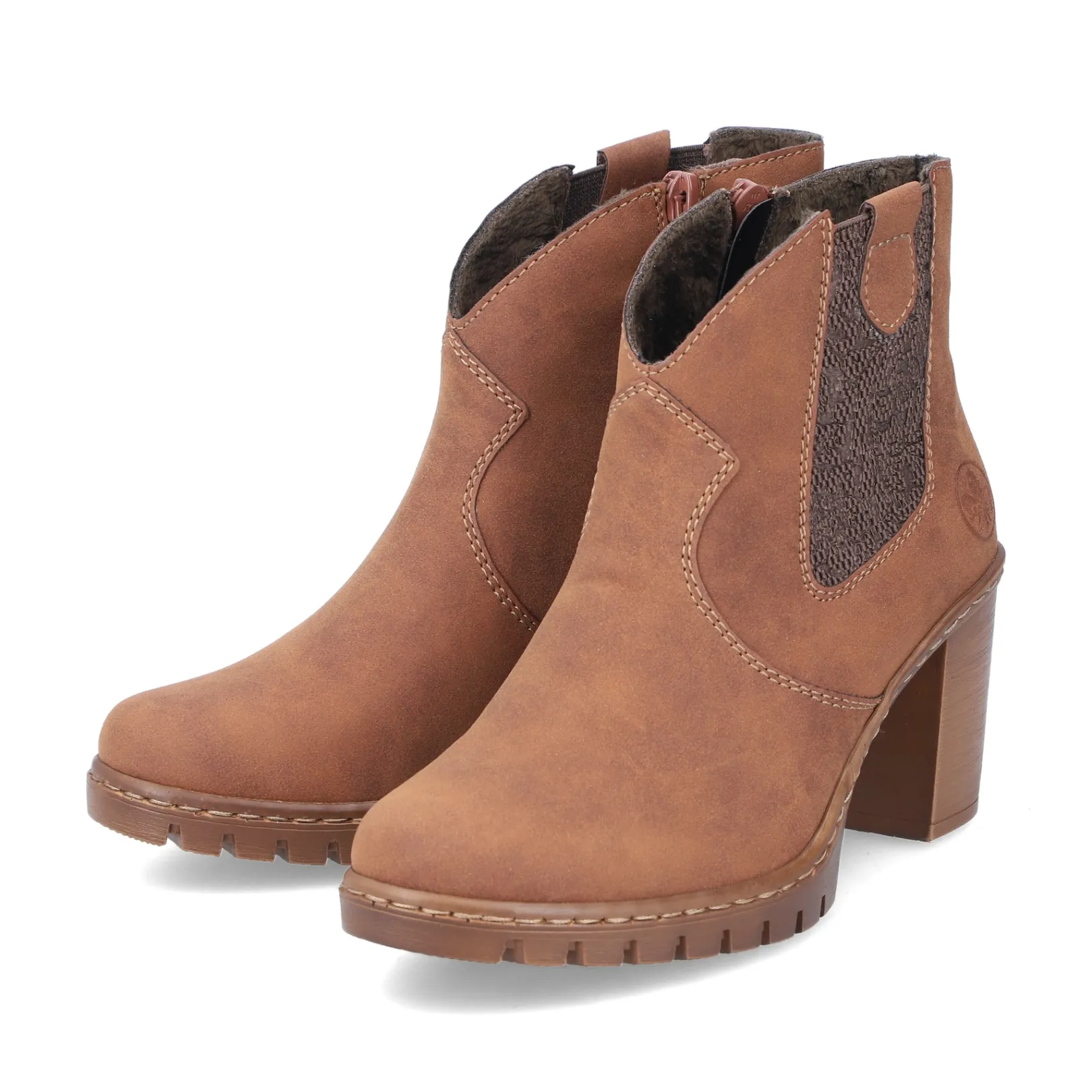 Rieker Stiefeletten & Boots<Damen Stiefeletten nougat Braun