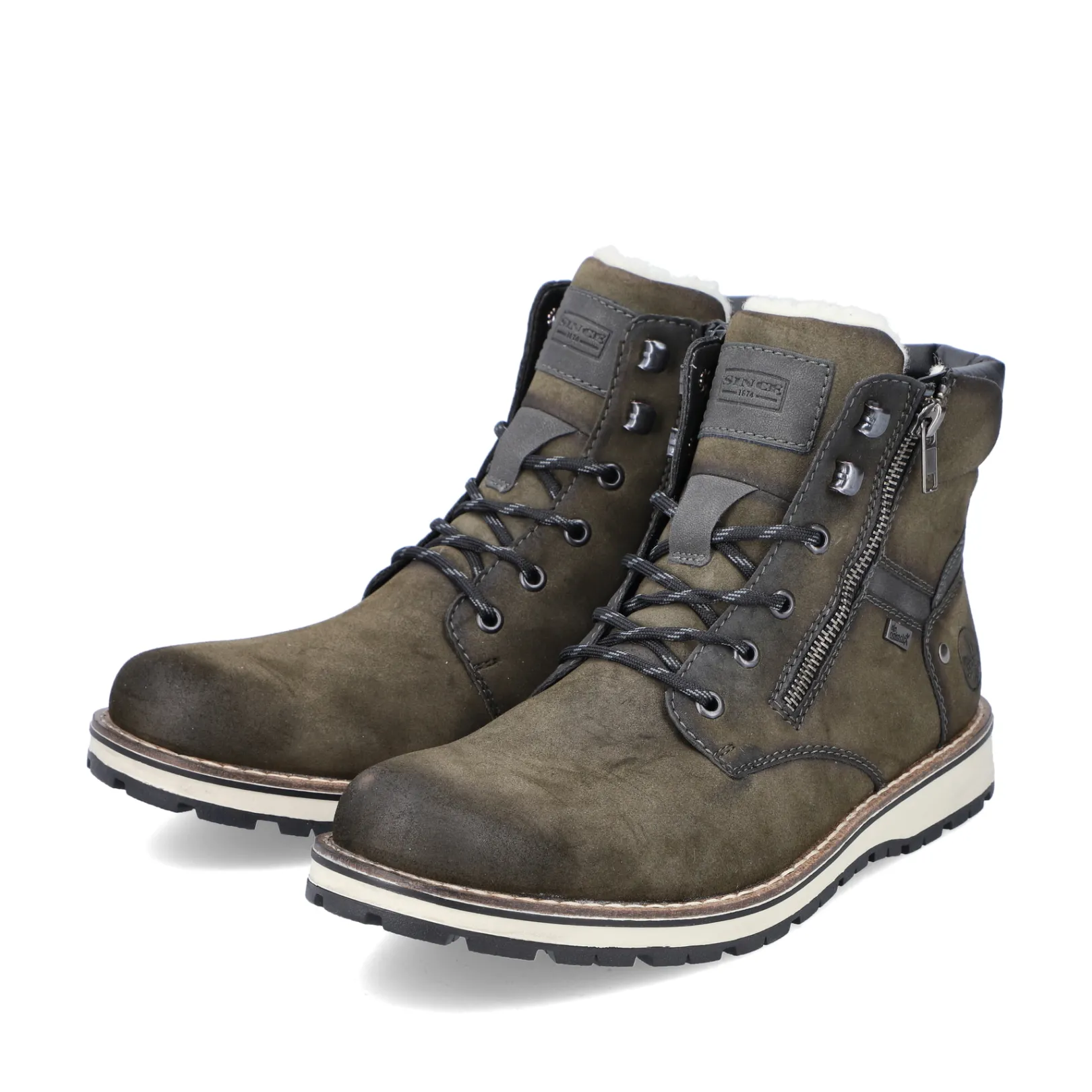 Rieker Boots<Herren Schnürstiefel oliv Grün